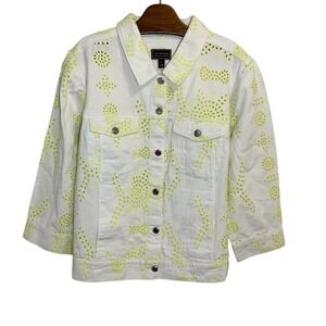 3 for $30 Closet Cleanout-G by Giuliana Black Label 1X White Denim Jacket